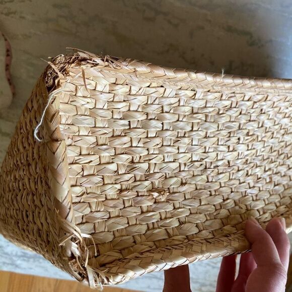 Wicker Mexico oversized woven beach bag overnight - Picture 9 of 11